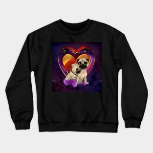 Little pug in love Crewneck Sweatshirt